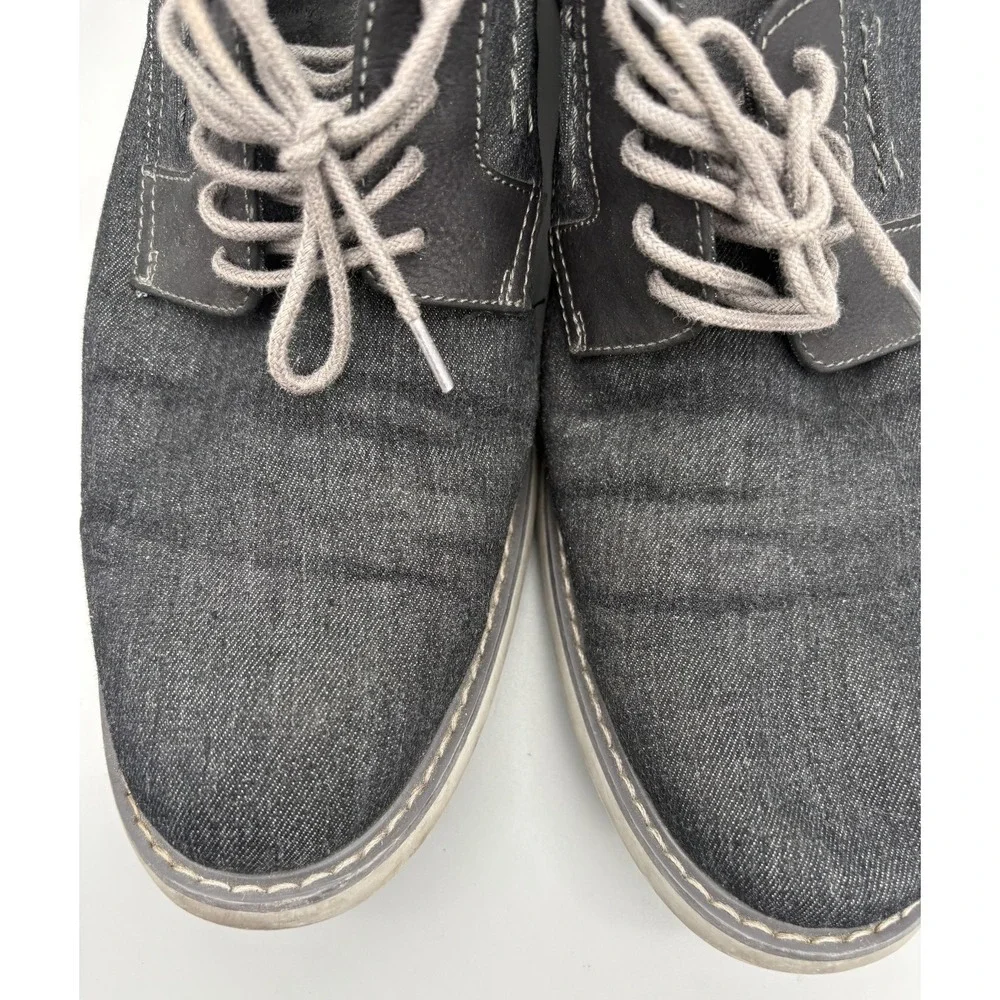 G.H. Bass & Co. Dark Gray Leather Shoes Men's Size 11.5 Sneakers Bass-Lloyd